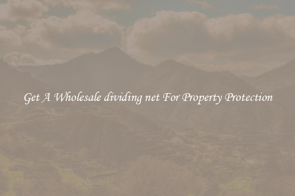 Get A Wholesale dividing net For Property Protection