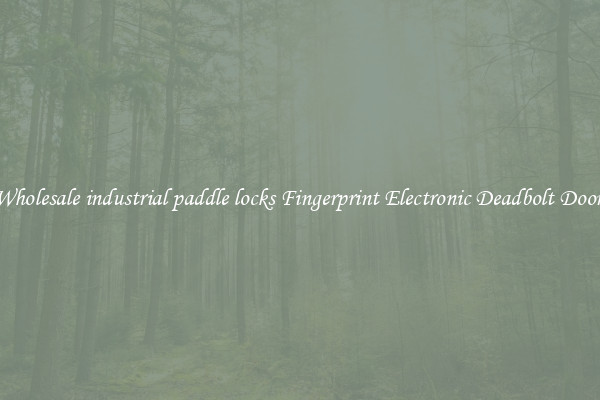 Wholesale industrial paddle locks Fingerprint Electronic Deadbolt Door 