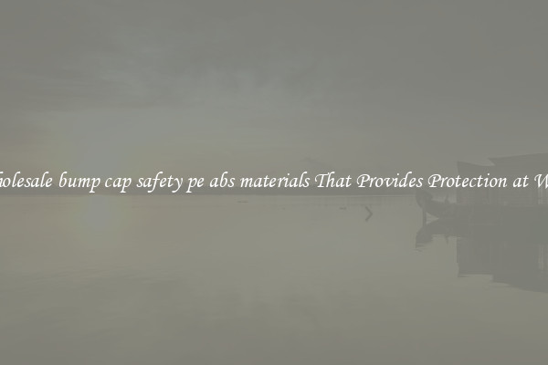 Wholesale bump cap safety pe abs materials That Provides Protection at Work