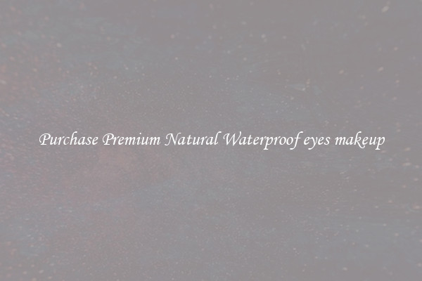Purchase Premium Natural Waterproof eyes makeup