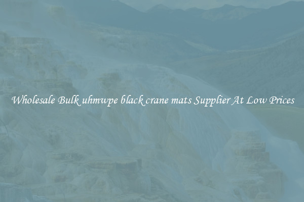 Wholesale Bulk uhmwpe black crane mats Supplier At Low Prices