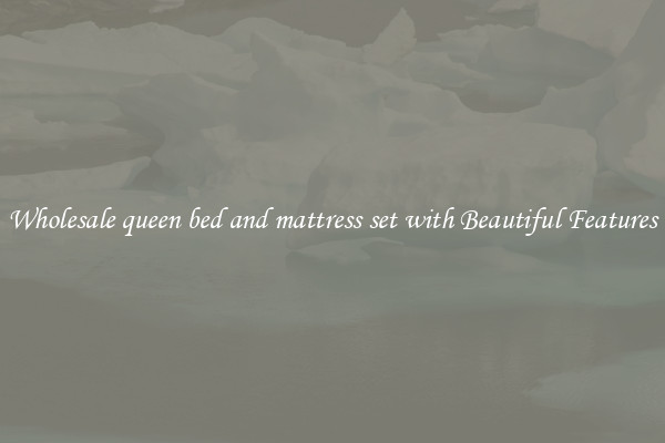 Wholesale queen bed and mattress set with Beautiful Features