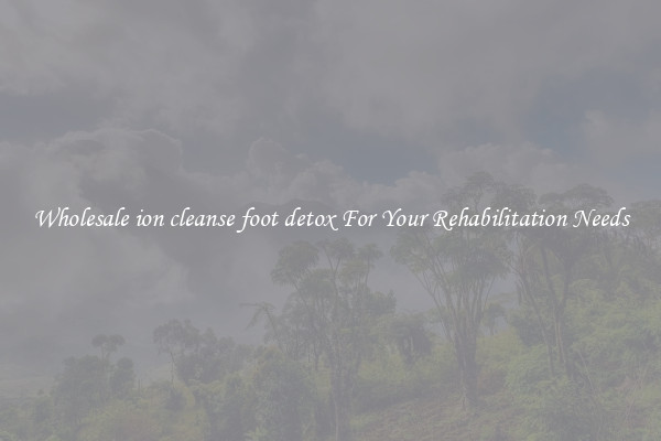 Wholesale ion cleanse foot detox For Your Rehabilitation Needs