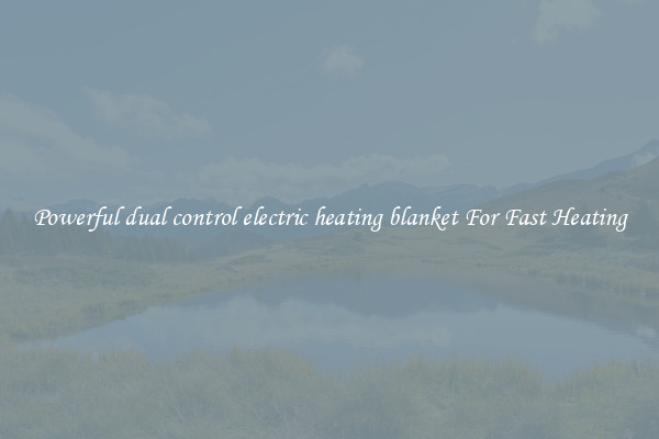 Powerful dual control electric heating blanket For Fast Heating