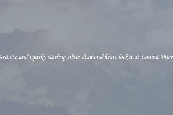 Artistic and Quirky sterling silver diamond heart locket at Lowest Prices