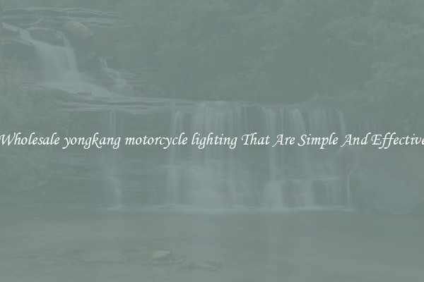 Wholesale yongkang motorcycle lighting That Are Simple And Effective