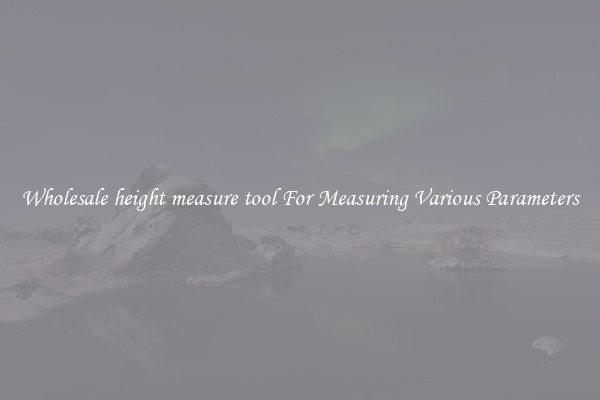Wholesale height measure tool For Measuring Various Parameters