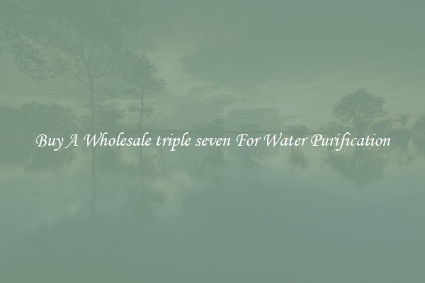 Buy A Wholesale triple seven For Water Purification