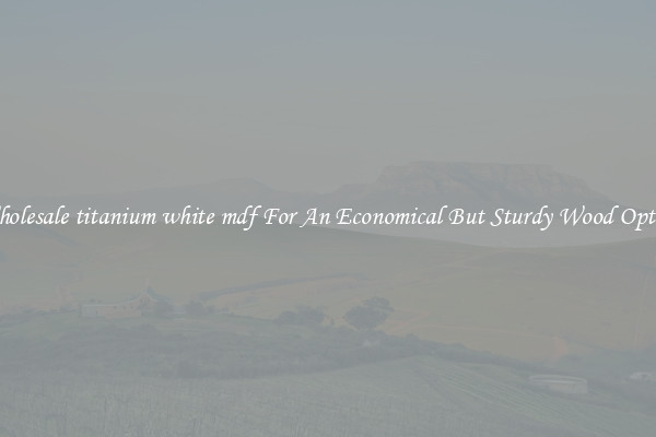 Wholesale titanium white mdf For An Economical But Sturdy Wood Option